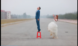 Hậu trường chụp ảnh cưới đầy 'vất vả'